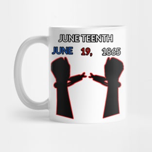 (June Teenth) t-shirt with American flag Mug